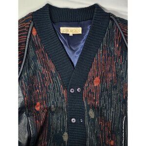 Vintage Men's Lancaster Grandpa Sweater Jacket Size Medium‎